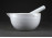 Régi Zsolnay porcelán patika mozsár gyógyszerész mozsár törővel 14 cm