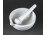 Régi Zsolnay porcelán patika mozsár gyógyszerész mozsár törővel 13.6 cm