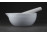 Régi Zsolnay porcelán patika mozsár gyógyszerész mozsár törővel 13.7 cm