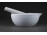 Régi Zsolnay porcelán patika mozsár gyógyszerész mozsár törővel 13.7 cm