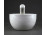 Régi Zsolnay porcelán patika mozsár gyógyszerész mozsár törővel 13.7 cm