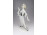 Unterweissbach K. Steiner fiatal nő porcelán figura 24 cm