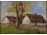 László jelzéssel : Tanya nyáron - olaj karton festmény 17.5 x 13.5 cm