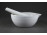 Régi Zsolnay porcelán patika mozsár gyógyszerész mozsár törővel 13.7 cm