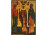 Ikon három szent ábrázolással - ikonmásolat fatáblán 23.8 x 17.5 cm