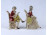 Régi zenélő barokk főúri pár - német porcelán figura pár 