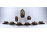 Régi 6 személyes barna - arany színű jelenetes Bavaria Schumann porcelán teás készlet