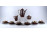 Régi 6 személyes barna - arany színű jelenetes Bavaria Schumann porcelán teás készlet