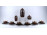 Régi 6 személyes barna - arany színű jelenetes Bavaria Schumann porcelán teás készlet