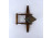 Régi bronz P–38 Lightning vadászrepülőgép makett