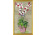 Keretezett virágos orchideás gobelin 37.5 x 23 cm