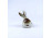 Káposztalevelet rágó nyúl nyuszi Zsolnay porcelán figura