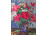 Keretezett virágcsendélet gobelin falikép 33.5 x 25.5 cm