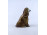 Régi Zsolnay porcelán spániel figura 11 cm