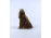 Régi Zsolnay porcelán spániel figura 11 cm