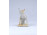 Régi Hollóházi art deco porcelán róka figura 7.5 cm