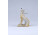 Régi Hollóházi art deco porcelán róka figura 7.5 cm