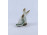 Káposztalevelet rágó nyúl nyuszi Zsolnay porcelán figura