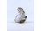 Rügyet rágcsáló nyúl nyuszi Zsolnay porcelán figura