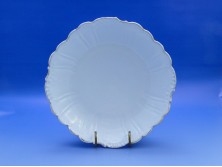 Régi jelzett cseh porcelán kínáló tál