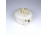 Nagyméretű fodros rózsás porcelán bonbonier 13 cm