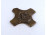 Modern bronz feszület fali kereszt 15 x 15 cm