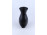 Régi virágmintás nádudvari fekete cserép váza 23 cm