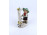 Régi Bertram jellegű német porcelán vándorfiú figura 19.5 cm