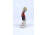 Régi német Bertram jellegű porcelán figura kalapját lengető kisfiú 10.7 cm