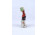 Régi német Bertram jellegű porcelán figura kalapját lengető kisfiú 10.7 cm