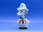 Különleges jelzett forgó fejű porcelán kutya