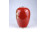 Régi piros színű aranyozott virágmintás Wallendorf porcelán váza 18.5 cm