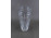 Vastagfalú modern csiszolt kristály design váza 25 cm
