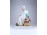 Nagyméretű festett Zsolnay szalonnázó paraszt porcelán szobor 33 cm