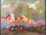 Balogh József : Hajnali hegyoldal 26 x 37 cm
