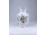 Virágmintás Hollóházi porcelán váza 17.5 cm