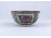 Régi kézzel festett jelenetes jelzett kínai porcelán kistál 5.7 x 11.4 cm