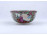 Régi kézzel festett jelenetes jelzett kínai porcelán kistál 5.7 x 11.4 cm