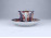 Régi japán kék - piros - arany színű madármintás porcelán teáscsésze