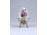 Limoges jellegű virágmintás tojás alakú bonbonier 9 cm