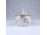 Régi barokk formájú aranyozott porcelán bonbonier