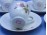 Régi virágmintás porcelán kávés készlet