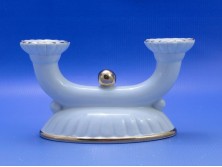 Régi jelzett GDR porcelán gyertyatartó