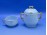 Antik ELBOGEN AZUR porcelán teás készlet