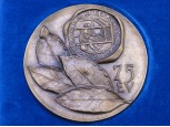 Asszonyi Tamás : RÁBATEXT GYŐR bronzplakett