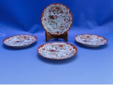 Régi japán porcelán tányér készlet 4 db
