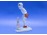 Jelzett Aquincumi porcelán kisfiú figura