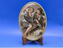 Gyönyörű BAVARIA porcelán falikép
