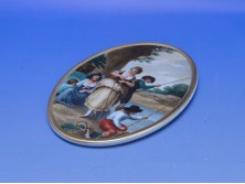 Gyönyörű BAVARIA porcelán falikép