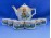 Régi pagodás Zsolnay porcelán teáskészlet
